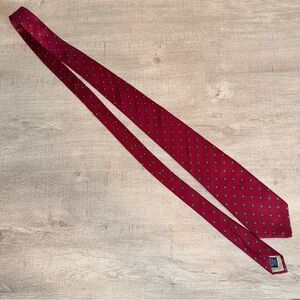 Givenchy Burgundy Red Geometric Tie